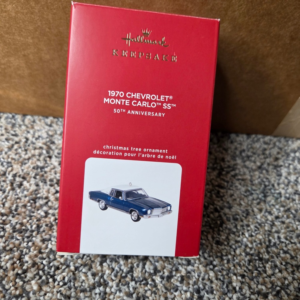 Hallmark Keepsake 1970 Chevrolet Monte Carlo SS 50th Anniversary Ornament 2020